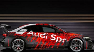 Audi RS3 LMS Racecar ยกระดับเต็มพิกัดเพื่อการแข่ง